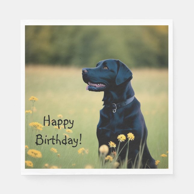 Serviette En Papier Laboratoire noir (Devant)