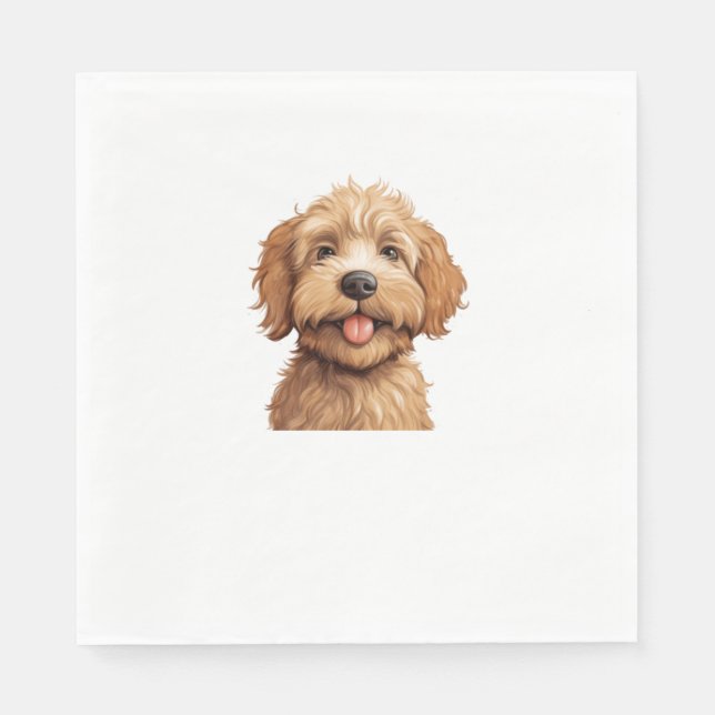 Serviette En Papier Labradoodle australien (Devant)