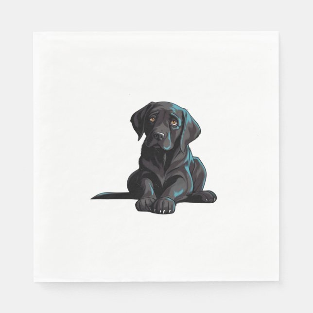 Serviette En Papier Labrador Puppy (Devant)