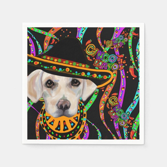 Serviette En Papier Labrador Retriever (Devant)