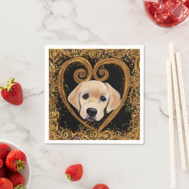 Serviette En Papier Labrador Retriever (En situation)