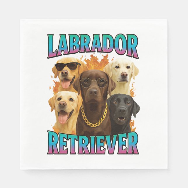 Serviette En Papier Labrador Retriever (Devant)