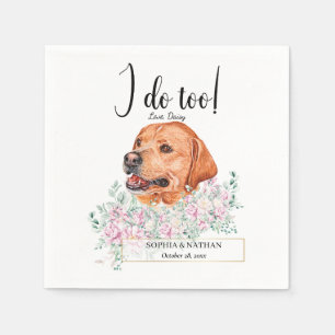 Serviette En Papier Labrador Retriever Chien Mariage Cocktail Serviett