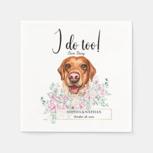 Serviette En Papier Labrador Retriever Chien Mariage Cocktail Serviett