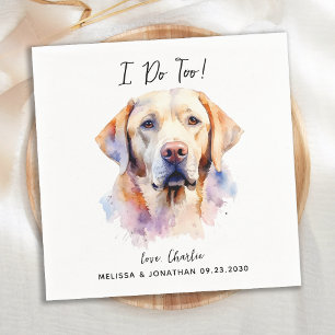 Serviette En Papier Labrador Retriever I Dog Trop moderne Mariage de c