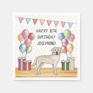 Serviette En Papier Labrador Retriever Labrador Cream Chien Anniversai