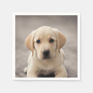 Serviette En Papier Labrador Retriever Puppy