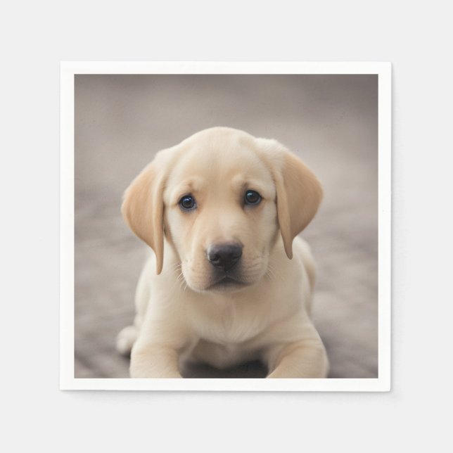 Serviette En Papier Labrador Retriever Puppy (Devant)