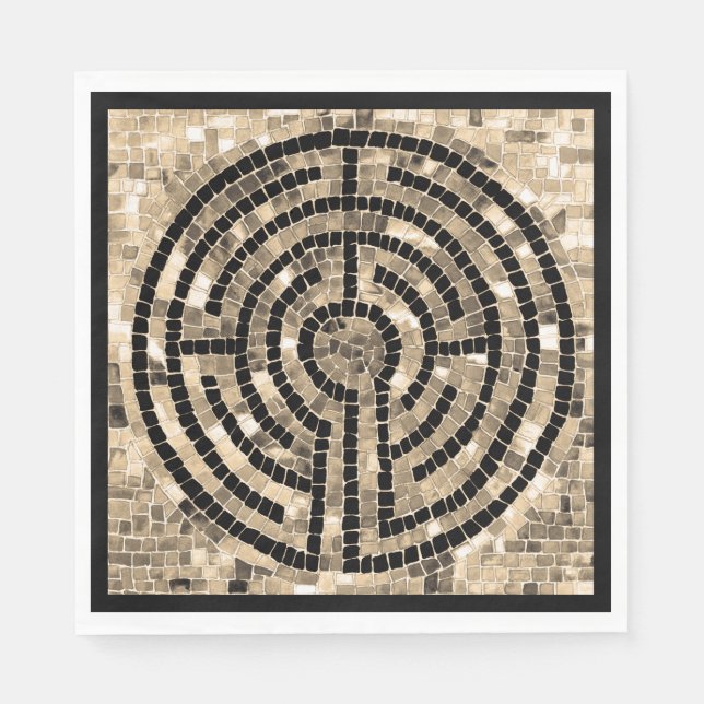 Serviette en papier LABYRINTH V pour déjeuner stan (Devant)