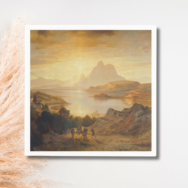 Serviette En Papier Lac de Lugano – Albert Zimmermann (Créateur téléchargé)