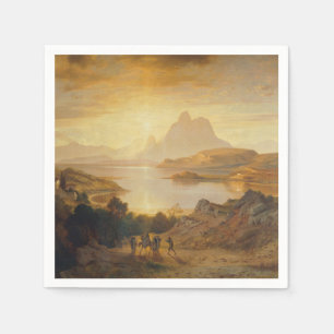 Serviette En Papier Lac de Lugano – Albert Zimmermann