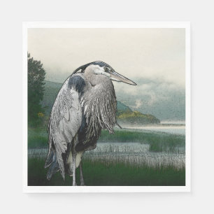 Serviette En Papier Lac Heron