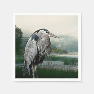 Serviette En Papier Lac Heron