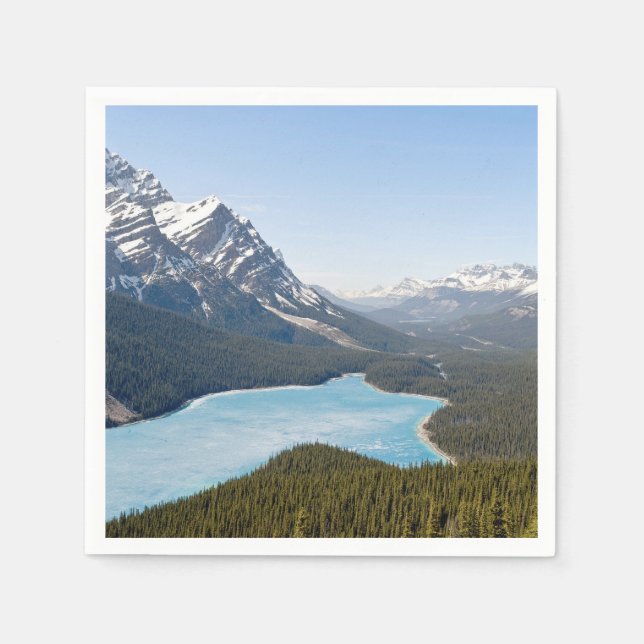 Serviette En Papier Lac Peyto - Parc national Banff, Alberta, Canada (Devant)