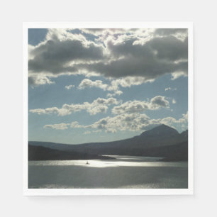 Serviette En Papier Lac Saint Mary I dans le parc national de Glacier