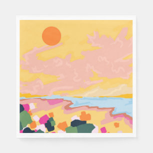 Serviette En Papier L'acceptation de Sun
