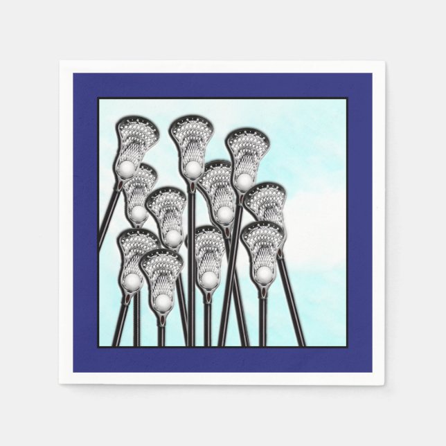 Serviette En Papier Lacrosse (Devant)