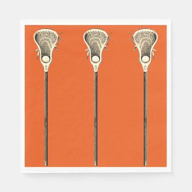 Serviette En Papier Lacrosse (Devant)