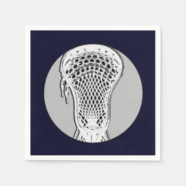 Serviette En Papier Lacrosse (Devant)