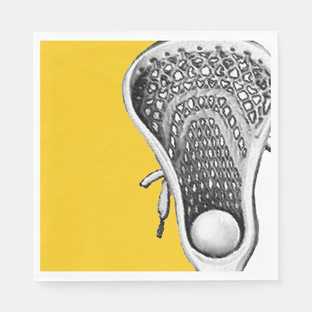 Serviette En Papier Lacrosse (Devant)