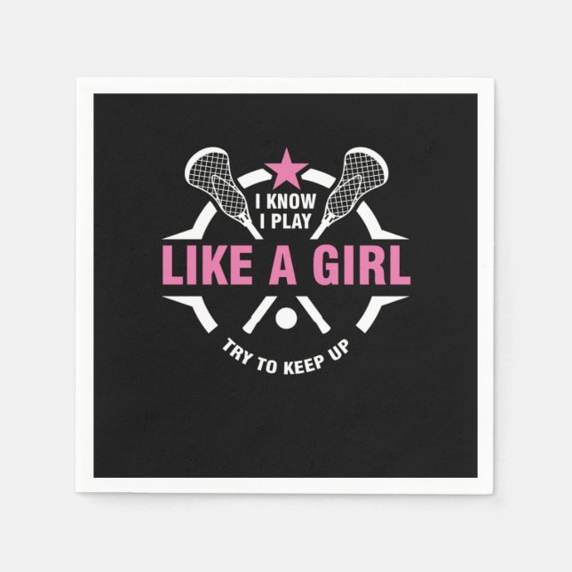 Serviette En Papier Lacrosse Ball Gameplay Sports Competition Gift I K (Devant)