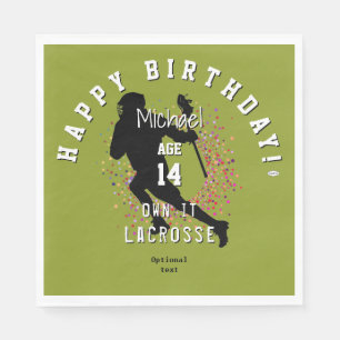 Serviette En Papier Lacrosse papier de conception personnalisée Napkin