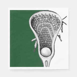 Serviette En Papier Lacrosse Party Green