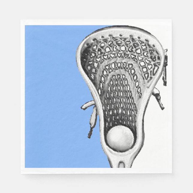 Serviette En Papier Lacrosse Party Light Blue (Devant)