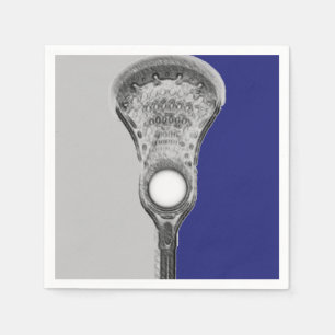 Serviette En Papier Lacrosse Team Blue