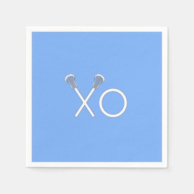 Serviette En Papier Lacrosse Team Light Blue (Devant)