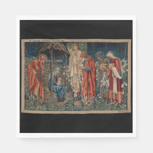 Serviette En Papier L'Adoration des Mages (par Edward Burne-Jones)