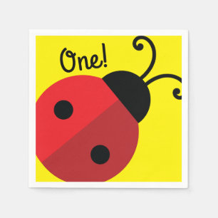 Serviette En Papier Lady Bug Cute Kid's Ladybug Birthday Party