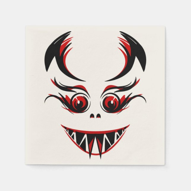 SERVIETTE EN PAPIER LADY VAMPIRE (Devant)