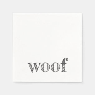 Serviette En Papier laine typographie amoureux des chiens nouvelle pat