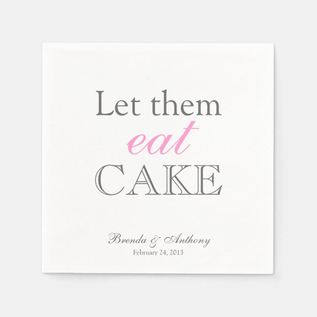 Serviette En Papier Laissez-Les Manger Des serviettes (Devant)