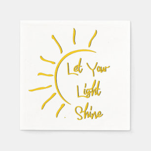 Serviette En Papier Laissez votre lumière briller