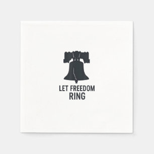 Serviette En Papier Laissons la ceinture de liberté Bell Silhouette mo