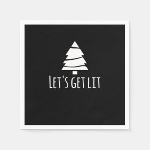 Serviette En Papier Laissons-nous un style rétro essentiel