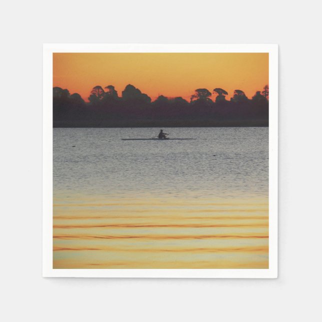 Serviette En Papier Lake Wendouree Calm Before Nightfall (Devant)