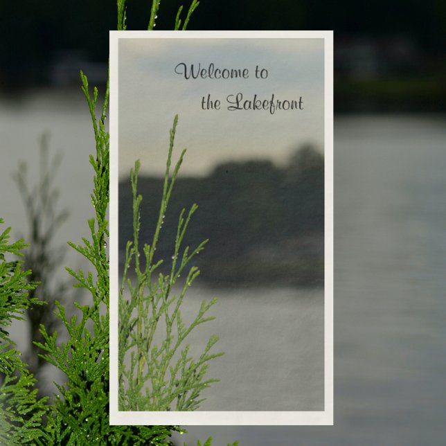 Serviette En Papier Lakefront Lake View Papier gris serviettes clients (Créateur téléchargé)