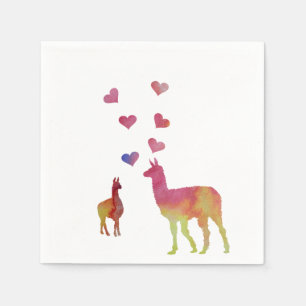 Serviette En Papier Lamas