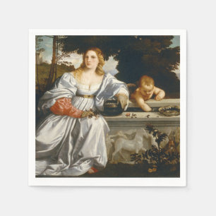 Serviette En Papier L'Amour Amour sacré et profane par Titien Cupidon 