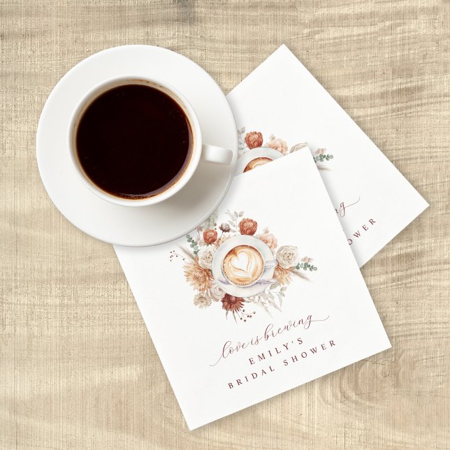 Serviette En Papier L'amour brasse Boho Rustique Fête des mariées flor (Créateur téléchargé)