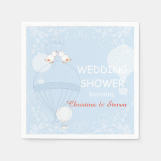 Serviette En Papier L'amour dans la Fête des mariées Air Baby Blue