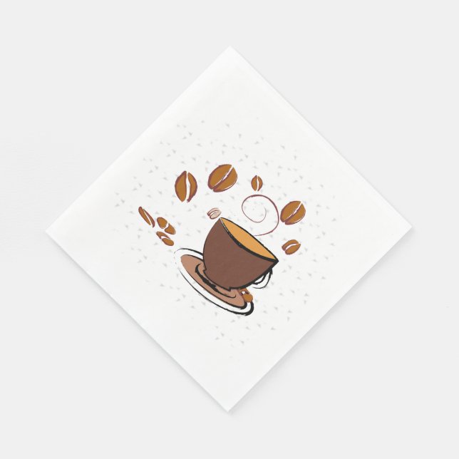 Serviette En Papier L'amour du café (Coin)
