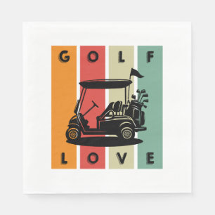Serviette En Papier L'amour du golf