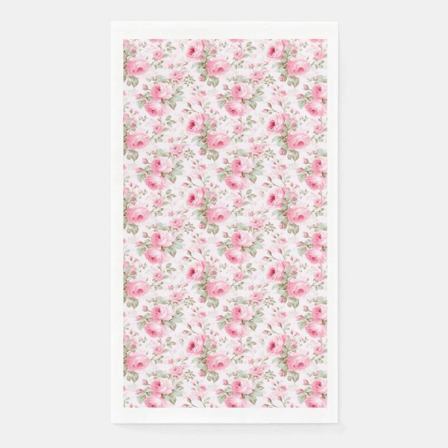 Serviette En Papier L'amour est comme une rose (Devant)