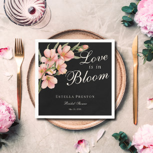 Serviette En Papier L'amour est dans la Fête des mariées Fleur de Ceri