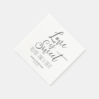 Serviette En Papier L'amour est doux coutume moderne minimaliste maria