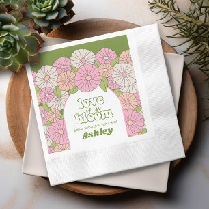 Serviette En Papier L'amour est en fleurs - Mariage Bohème Fleurs